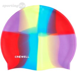 Czepek pływacki silikonowy Crowell Multi Flame kolorowy kol.10 Crowell