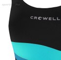Kostium kąpielowy dla dziewczynki Crowell Swan kol.01 czarno-błękitno-niebieski Crowell