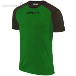 Koszulka Givova Capo MC MAC03 1310 zielono-czarna Givova