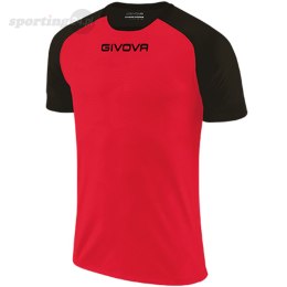 Koszulka Givova Capo MC czerwono-czarna MAC03 1210 Givova