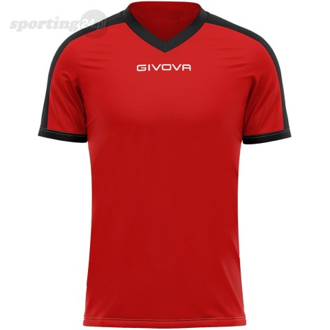 Koszulka Givova Revolution Interlock czerwono-czarna MAC04 1210 Givova