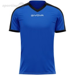 Koszulka Givova Revolution Interlock niebiesko-czarna MAC04 0210 Givova