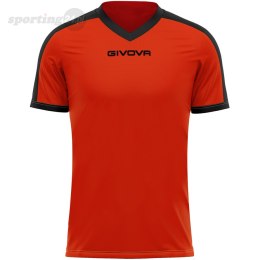 Koszulka Givova Revolution Interlock pomarańczowo-czarna MAC04 0110 Givova