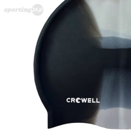 Czepek pływacki silikonowy Crowell Multi Flame czarno-szary kol.16 Crowell