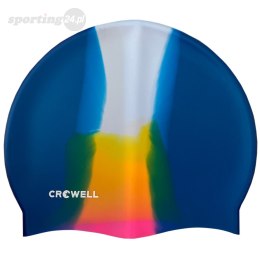 Czepek pływacki silikonowy Crowell Multi Flame kolorowy kol.14 Crowell