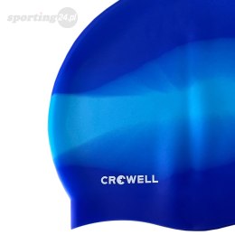 Czepek pływacki silikonowy Crowell Multi Flame niebieski kol.18 Crowell