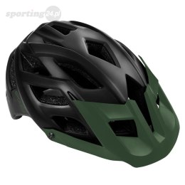 Kask rowerowy Spokey Singletrail 58-61 cm czarno-zielony 928237 Spokey