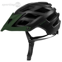 Kask rowerowy Spokey Singletrail 58-61 cm czarno-zielony 928237 Spokey