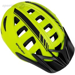 Kask rowerowy Spokey Speed 58-61 cm zielono-czarny 926883 Spokey