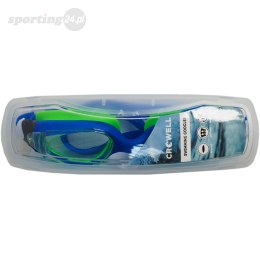 Okulary pływackie dla dzieci Crowell GS16 Coral niebiesko-zielone 01 Crowell