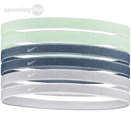 Opaski na głowę Nike Swoosh Sport Headbands 6 szt. miętowe, niebieskie, szare N1002008316OS Nike Football
