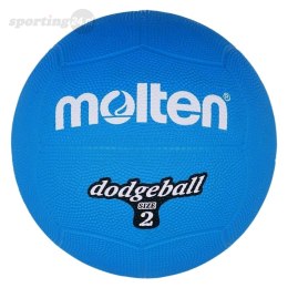 Piłka gumowa Molten Dodgeball DB2-B r. 2 niebieska Molten