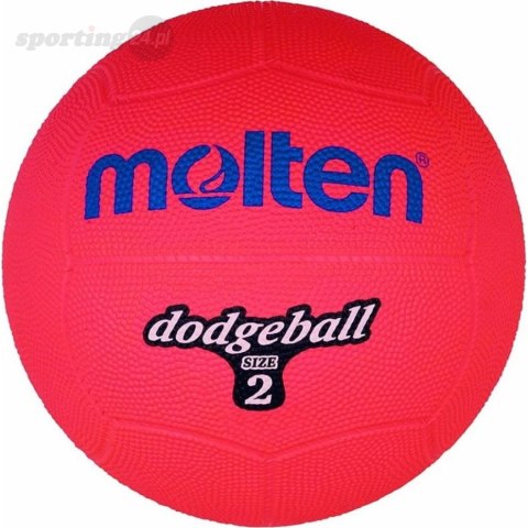 Piłka gumowa Molten Dodgeball DB2-R r.2 czerwona Molten
