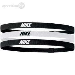 Opaska na głowę Nike Hairbands 3 szt czarna, biała, czarna N1004529036OS Nike Football