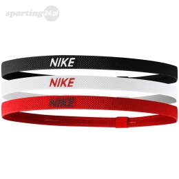 Opaski na głowę Nike Elastic 2.0 3 szt. czerwona, biała, czarna N1004529083OS Nike Football