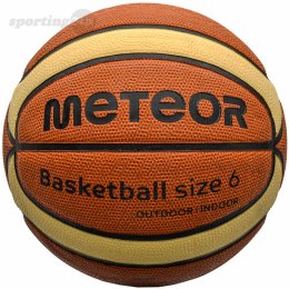 Piłka koszykowa Meteor Cellular 6 brązowo-kremowa 10101 Meteor