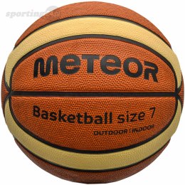 Piłka koszykowa Meteor Cellular 7 brązowo-kremowa 10102 Meteor