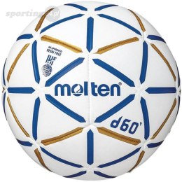 Piłka ręczna Molten H2D4000-BW D60 IHF Approved biało-niebiesko-złota Molten