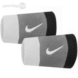 Frotka na rękę Nike szeroka Swoosh szaro-czarna 2 szt. N0001586016OS Nike Football