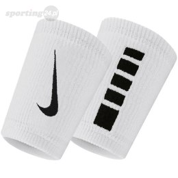 Frotki na nadgarstek Nike Elite Doublewide Wristbans 2 szt. biało-czarne N1006700101OS Nike Football