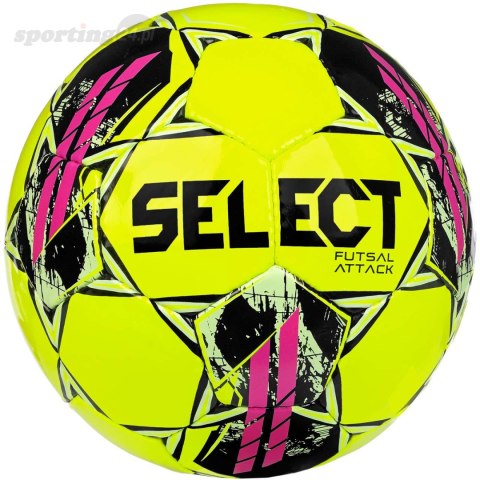 Piłka nożna Select Hala Futsal Attack v22 żółto-różowa 17623 Select