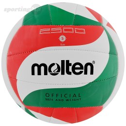 Piłka siatkowa Molten V5M2500 biało-czerwono-zielona Mosconi