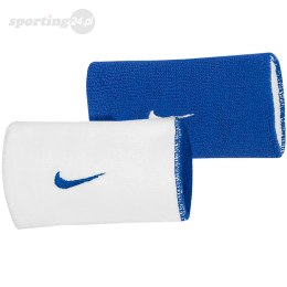 Frotki na nadgarstek Nike Doublewide Home & Away 2PK biała,niebieska NNNB0452OS Nike Football