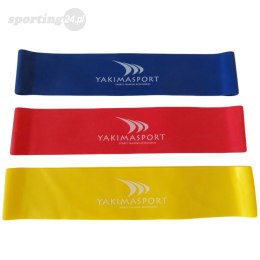 Gumy fitness Yakima Sport 3 szt. żółta, czerwona, niebieska 100114 Yakima Sport