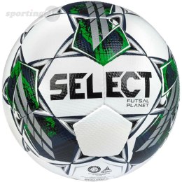 Piłka nożna hala Select Futsal Planet FIFA Basic biało-czarno-szaro-zielona 17646 Select