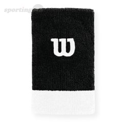 Frotka na rękę Wilson Extra Wide Wristband OSFA 2 szt. czarno-białe WRA733519 Wilson