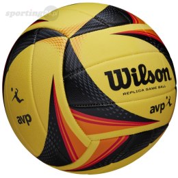 Piłka siatkowa Wilson AVP Replica Game żółto-czarno-pomarańczowa WTH01020XB Wilson