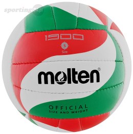 Piłka siatkowa Molten V5M1900 biało-czerwono-zielona Mosconi