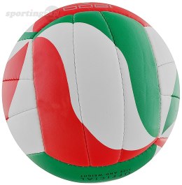 Piłka siatkowa Molten V5M1900 biało-czerwono-zielona Mosconi