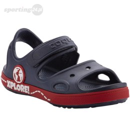 Sandały dla dzieci Coqui Yogi granatowo-czerwone 8862-407-2109 Coqui