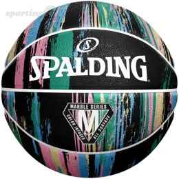 Piłka do koszykówki Spalding Marble czarno-pastelowa 84405Z Spalding