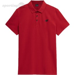 Koszulka męska polo 4F czerwona 4FSS23TPTSM039 62S 4F