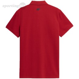 Koszulka męska polo 4F czerwona 4FSS23TPTSM039 62S 4F