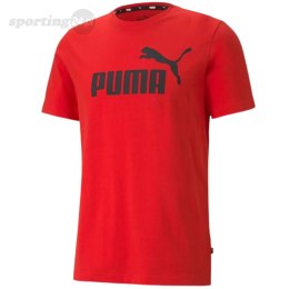 Koszulka męska Puma ESS Logo Tee High czerwona 586666 11 Puma