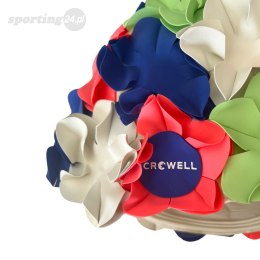 Czepek pływacki Crowell Kwiaty Flower kolorowy kol.5 Crowell