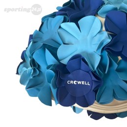 Czepek pływacki Crowell Kwiaty Flower niebieski kol.3 Crowell