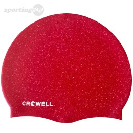 Czepek pływacki silikonowy Crowell Recycling Pearl czerwony kol.9 Crowell