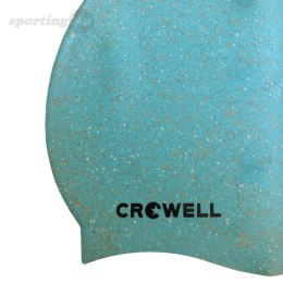 Czepek pływacki silikonowy Crowell Recycling Pearl jasnoniebieski kol.6 Crowell