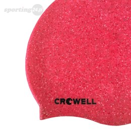 Czepek pływacki silikonowy Crowell Recycling Pearl różowy kol.3 Crowell