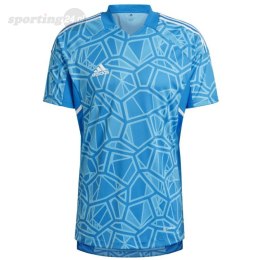 Koszulka męska adidas Condivo 22 Goalkeeper Jersey Short Sleeve niebieska HB1623 Adidas teamwear