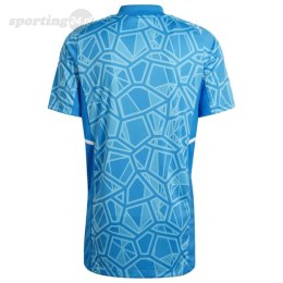 Koszulka męska adidas Condivo 22 Goalkeeper Jersey Short Sleeve niebieska HB1623 Adidas teamwear