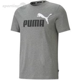 Koszulka męska Puma ESS+ 2 Col Logo Tee szara 586759 03 Puma