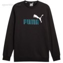 Bluza męska Puma ESS+ 2 Col Big Logo Crew FL czarna 586762 75 Puma