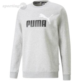 Bluza męska Puma ESS+ 2 Col Big Logo Crew FL szara 586762 04 Puma