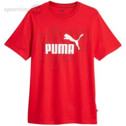 Koszulka męska Puma Graphics No. 1 Logo Tee All Time czerwona 677183 11 Puma