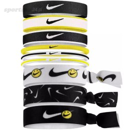 Gumki do włosów Nike Mixed Ponytail Holders 9 szt. czarno-biało-żółte N0003537032OS Nike